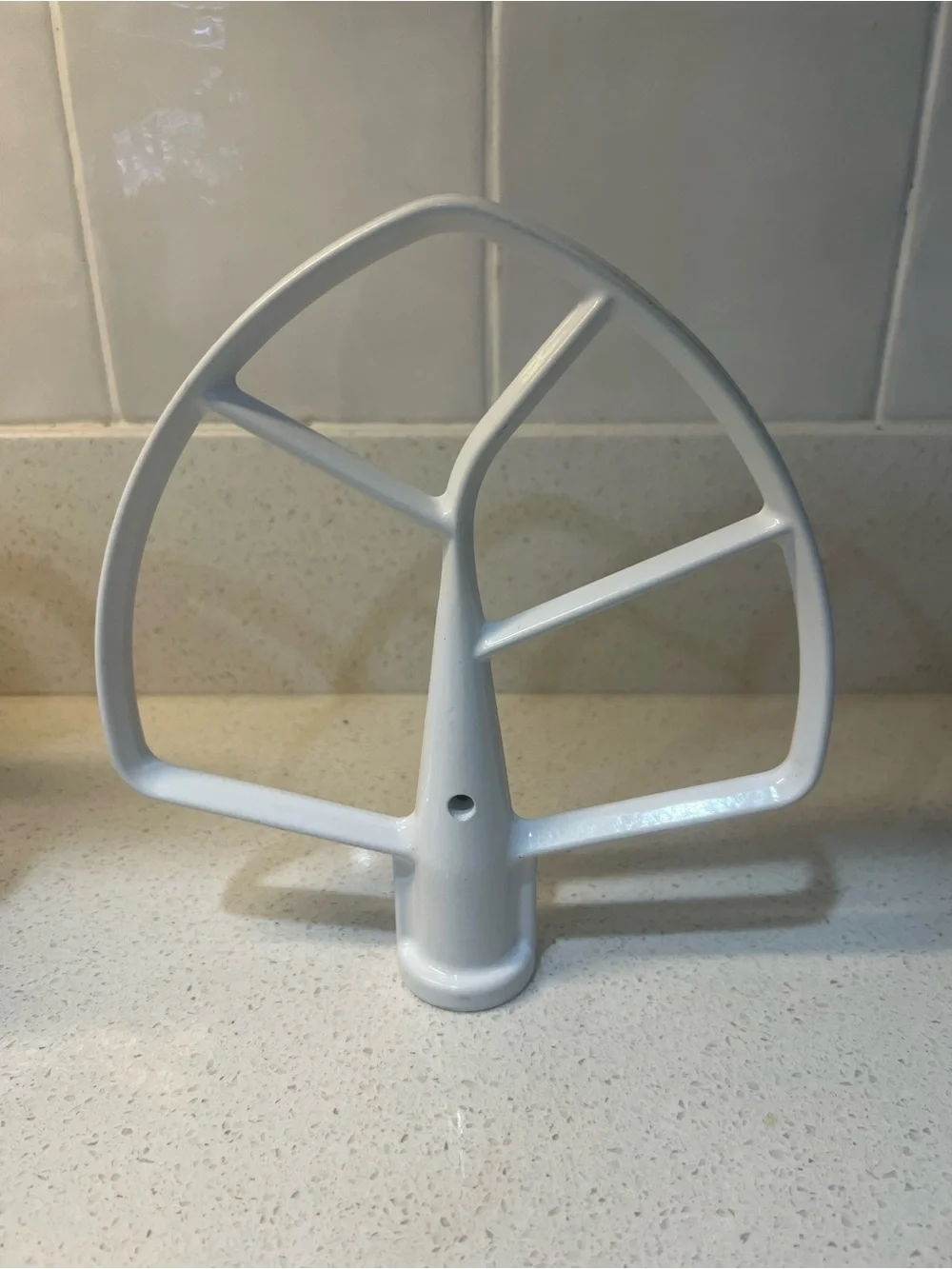 White Stand Mixer Flat Beater Paddle Attachment